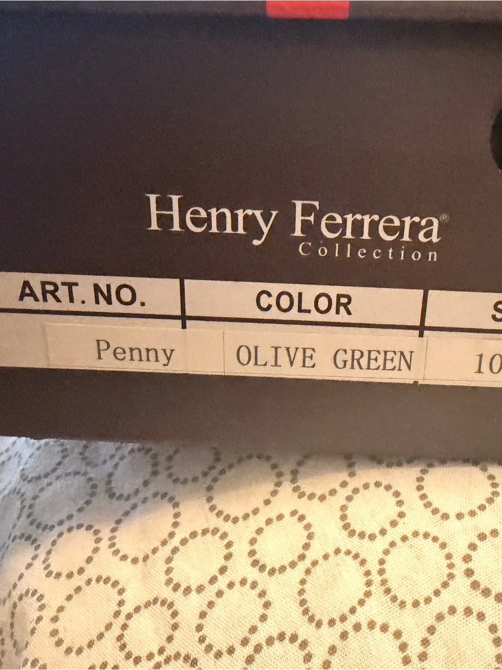 Henry Ferrera Olive Green Leather Penny Loafers